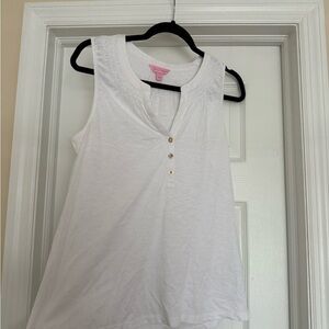 White Sleeveless Top